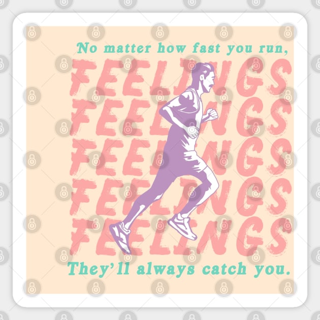 Catching Feelings - The Peach Fuzz Sticker by ThePeachFuzz